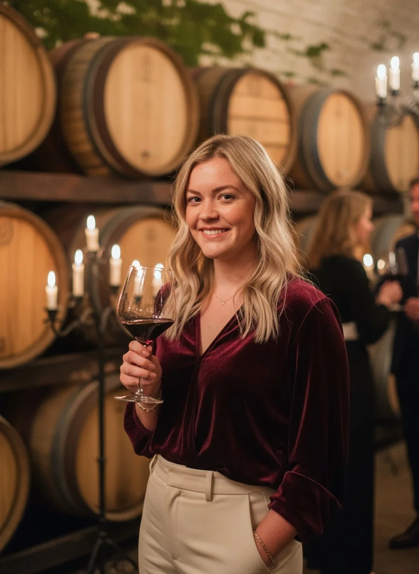 Cata de vino - Entorno social sofisticado que se siente cálido, no formal